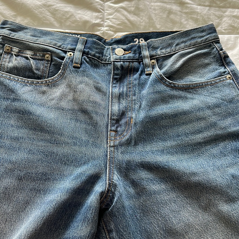 J Crew Slouchy Boyfriend Jean Light Wash Denim Oversized Loose Straight Leg